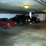 Spacious underground parking Spacious underground parking